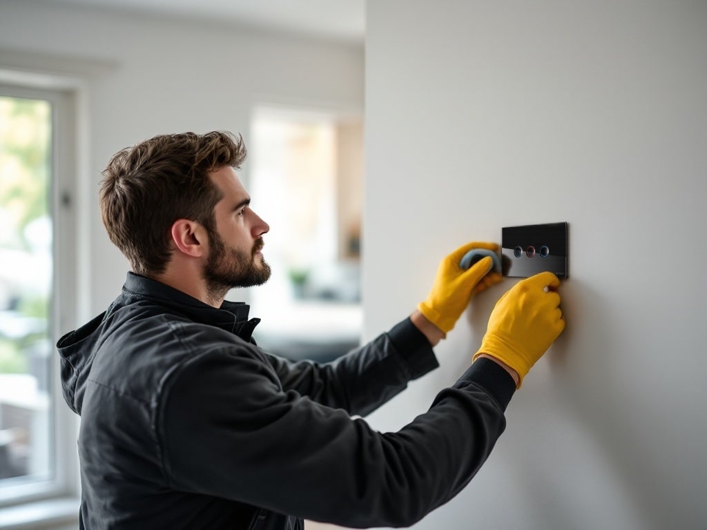Innovative Automation smart home installation process with Zigbee devices and wiring setup